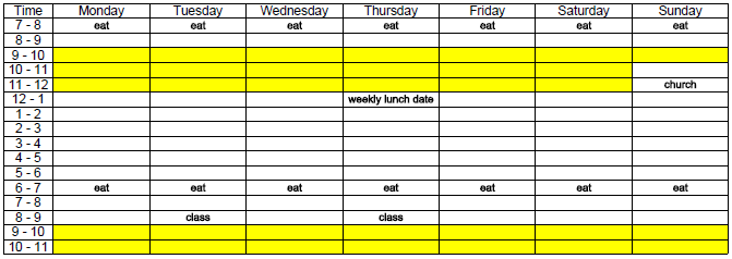 house cleaning schedule